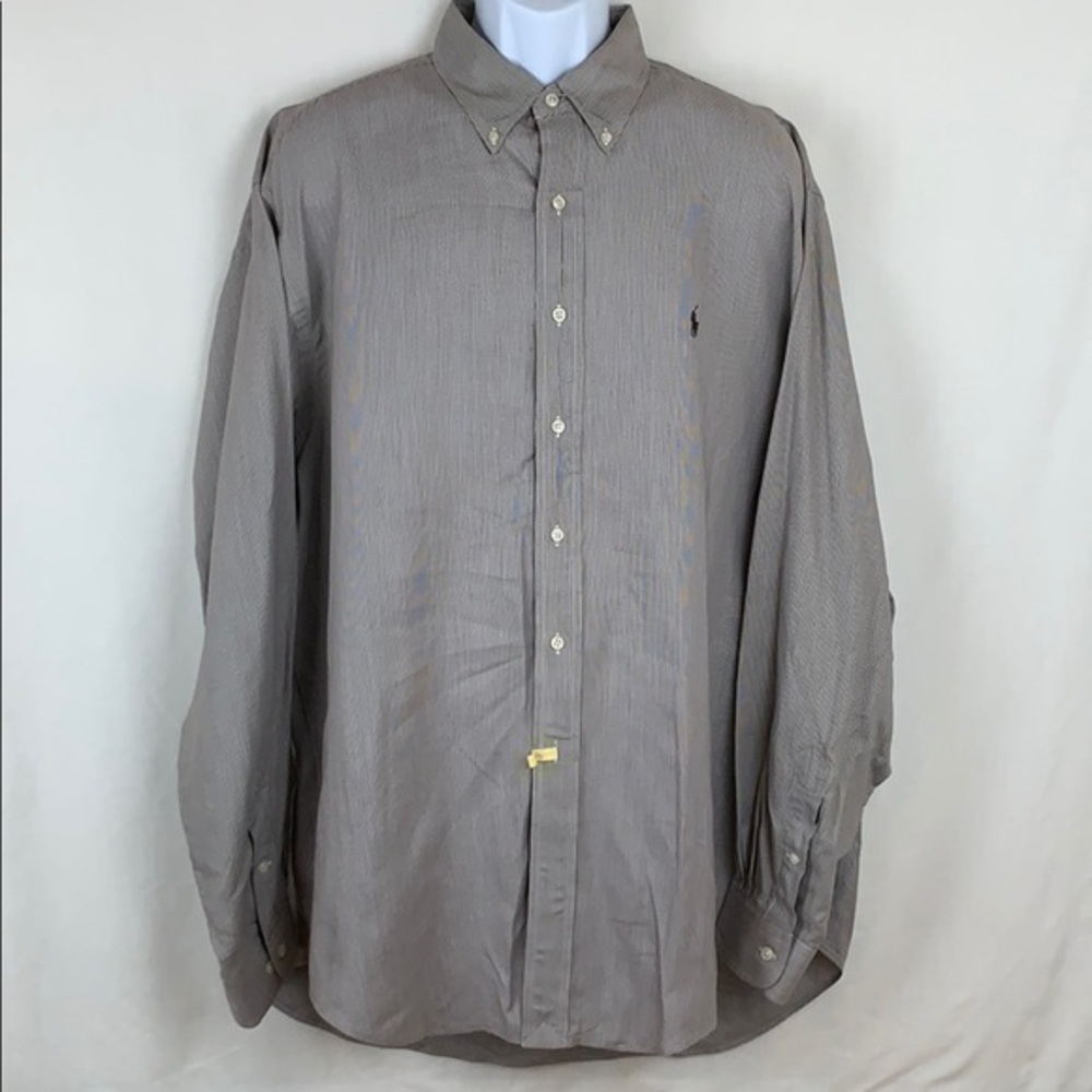 Ralph Lauren plaid black horse size 17 1/2